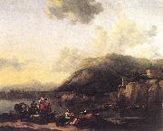 Landscape with Jacob, Rachel, and Leah BERCHEM, Nicolaes